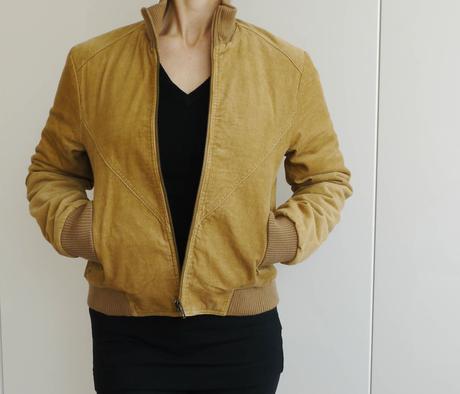 Manzestrova kratka vytelpena bunda vel.36 clockhou, s