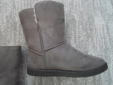 Šedé boty kozačky sněhule, graceland,37