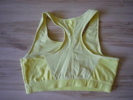 Žlutá sportovní podprsenka, tcm,m