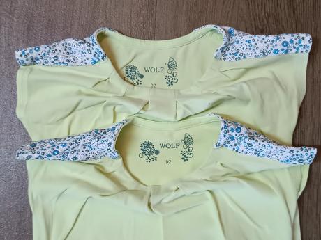 2x dívčí trička/tuniky, zn. wolf, vel. 92, wolf,92