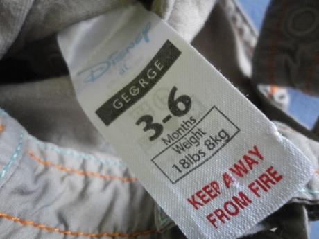 Kalhoty s laclem george, vel. 3-6 měsíců, 8kg, george,68