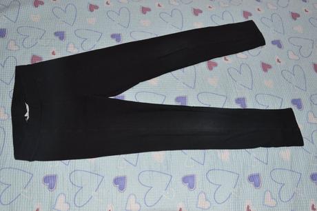Černé legíny legínky, h&m,128