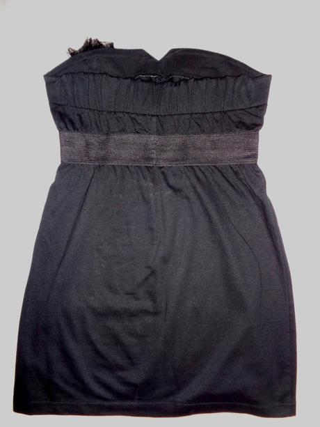 Černé bavlněné samodržící šaty, terranova,s