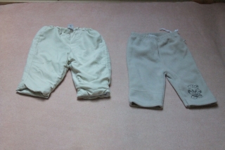 Zateplené kalhoty s pruhovanou vyvatovan podšívkou, c&a,62