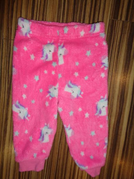 Luxusní měkoučký flísový komplet - jednorožci, primark,74