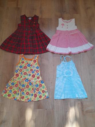 3 x šaty bez rukávu, vel 110/116, c&a,110