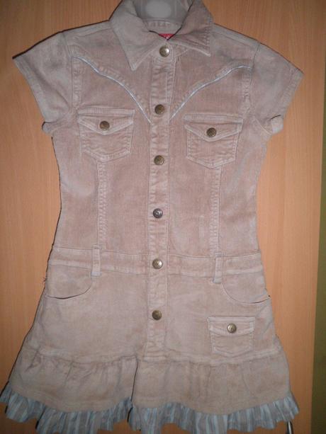 Manšestrové šaty / šatovka, 128