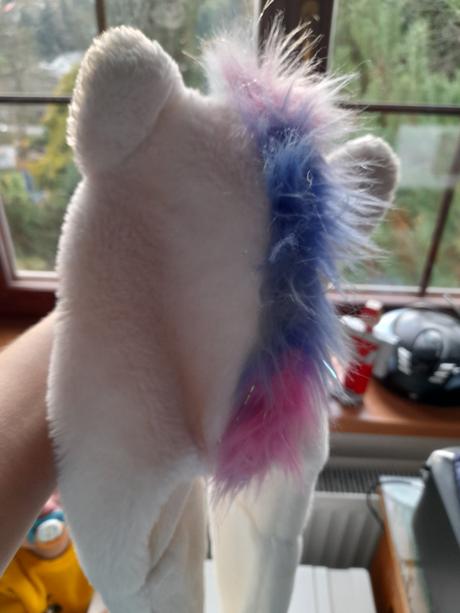 Čepice jednorožec flísová duhová, 128