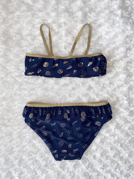 Modré dvoudílné plavky h&m, h&m,104