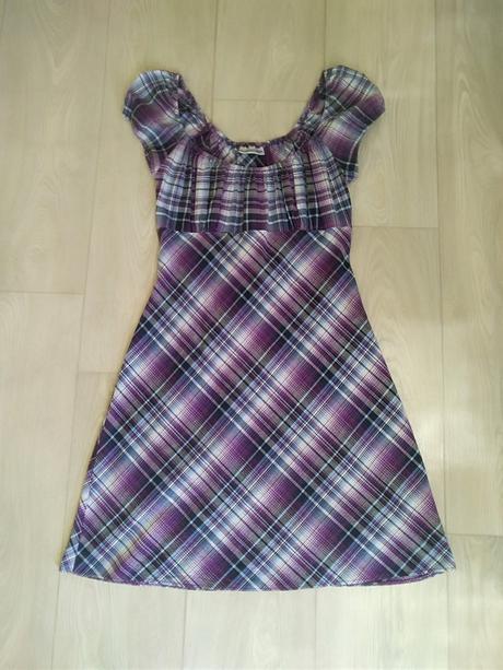 Kárované šaty, clockhouse,s
