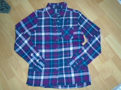 Košile kostka patentky 12-14 l 158/164, kik,152 / 158
