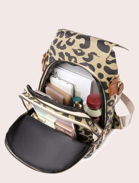 Leopardí malý batůžek s popruhem přes rameno, 