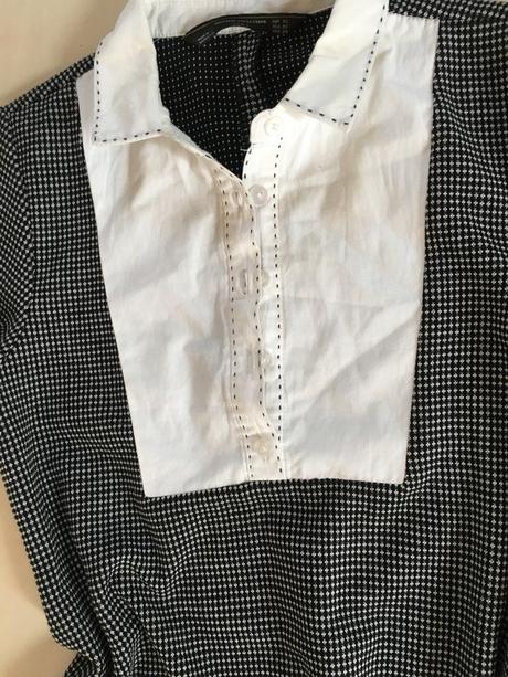Vzorek šaty s košilovou vsadkou, vel xs/s, zara tr, zara,xs