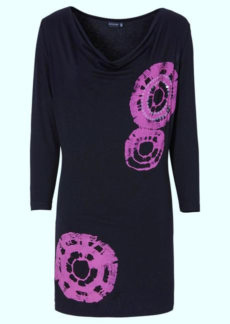 Dámská batikovaná tunika černá vel. s 36/38, bonprix,36 / 38 / s