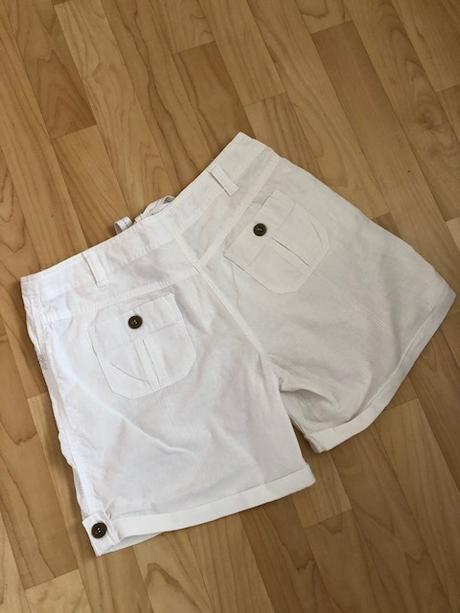Bílé bavlněné kraťasy, c&a,m
