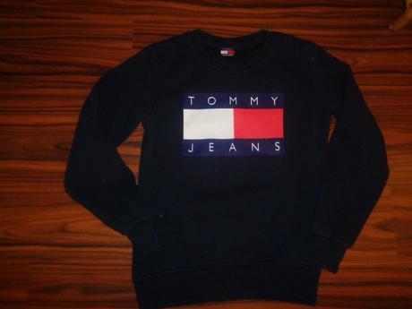 Tmavomodrá mikina, tommy hilfiger,164