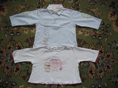 2x tričko zn. c&a vel. 80, c&a,80