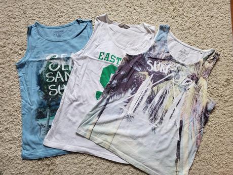 3x tričko bez rukávů - tílko vel 146/152, cherokee,146