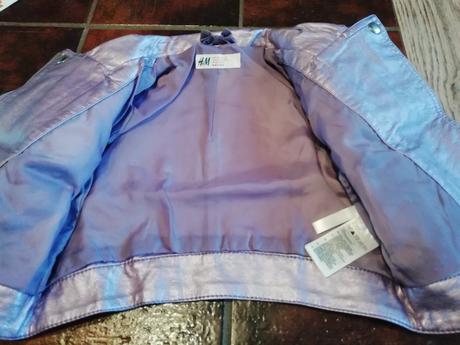 Luxusní nová koženková bundička pro princeznu 2-4r, h&m,92