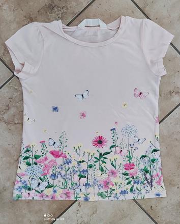 Tričko s květinami, h&m,122