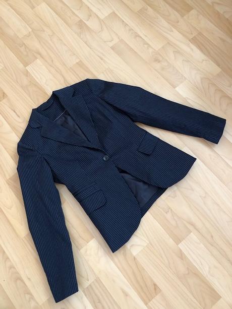 Modré pruhované sáčko, f&f,m