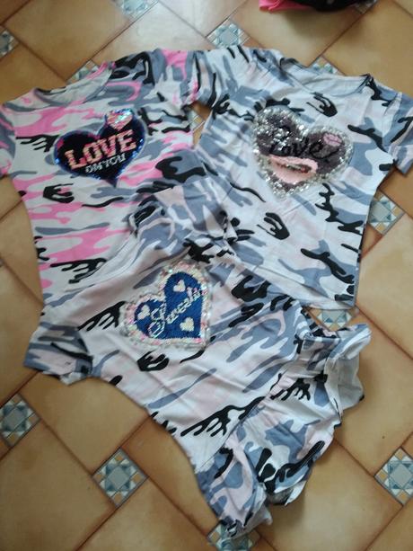 3 x tričko army, 140–152