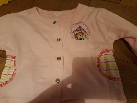 Kabátek s pejskem růžový, 68