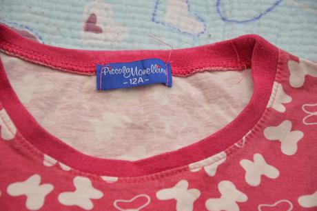 134 140 bavlněné motýlkové tričko, 140