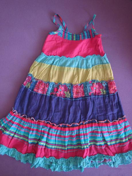 Letní šaty točivé, barevné, dúhové, girl2girl,98, girl2girl,98