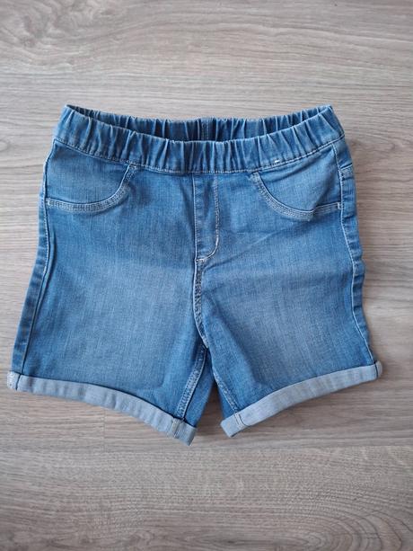 Riflové kraťásky denim, denim,134