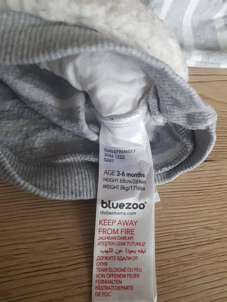 Dětské tričko značky bluezoo, vel. 3-6 měsíců, bluezoo,68