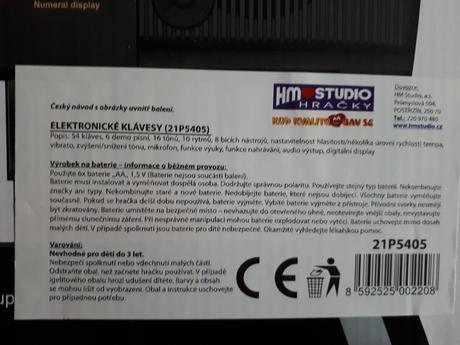 Dětské elektronické klávesy bandstand 5405, 