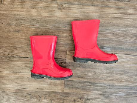 Dětské červené holínky gumáky velikost 22, 22
