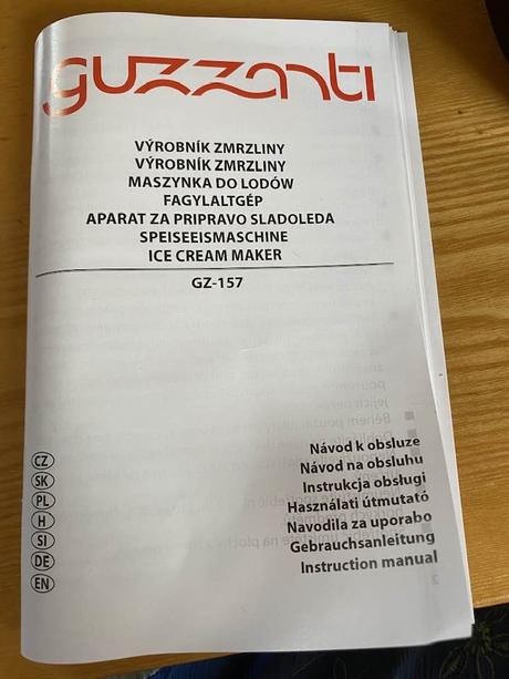 Zmrzlinovač guzzanti gz 157, 