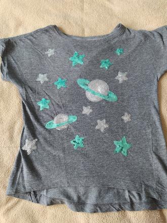 Tričko s flitry 134, 134