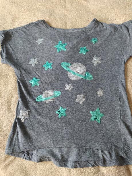 Tričko s flitry 134, 134