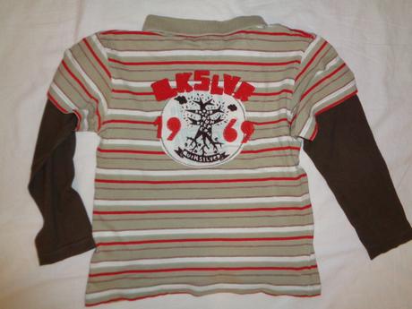 Luxusní pruhované tričko s límečkem - quiksilver, quiksilver,128