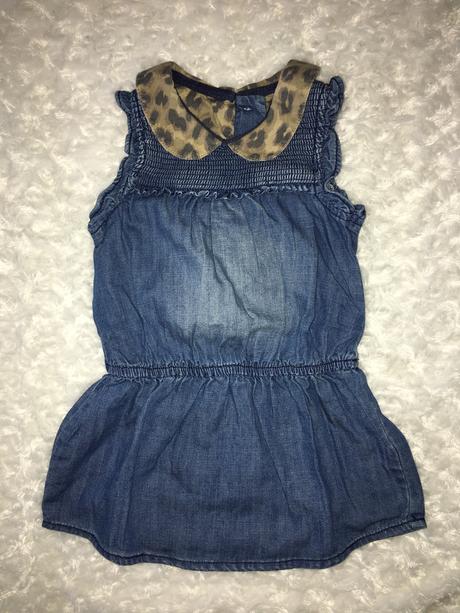 Modré riflové/džínové šaty next, next,74