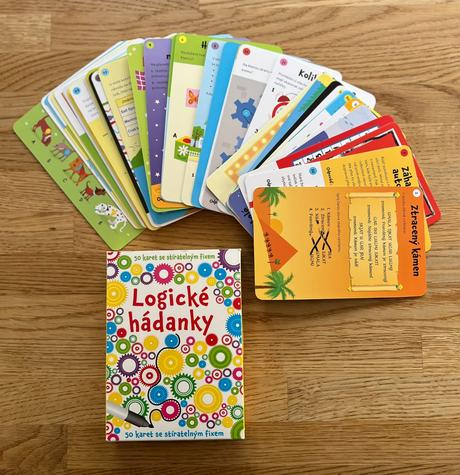Logické hádanky - karty se stíratelným fixem, 