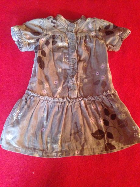 Dívčí šaty - šatičky - podzim - listy, gap,92