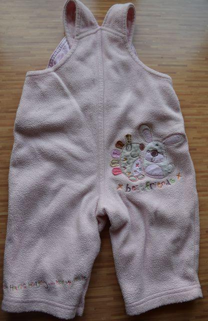 Růžové flísové lacláče/kalhoty vel.68, next,68