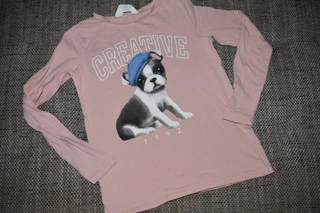 Triko s dlouhým rukávem h&m s pejskem, 134/146, h&m,134