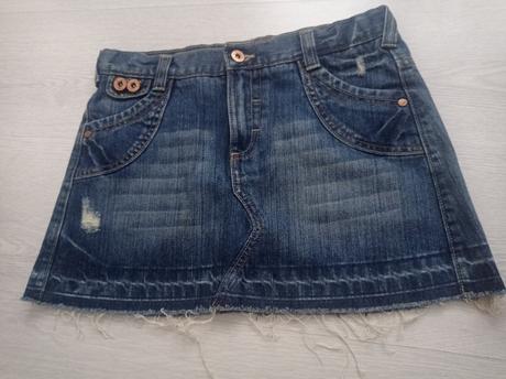 Riflová minisukně 152,158, marks & spencer,158