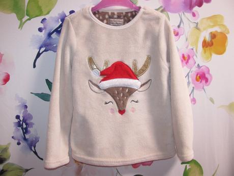 Fleesová mikina s vánočním motivem, primark,122