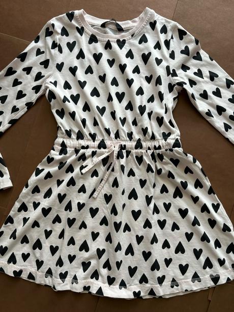 Ob/ šaty růžové se srdíčky - v.7/8 let, george,128