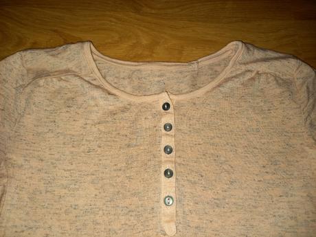 Tenké triko s roll-up rukávmi 134/140, c&a,134