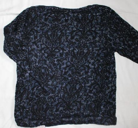 Po101. jemný svetřík se stříbrnou nitkou, 9-10 let, f&f,140