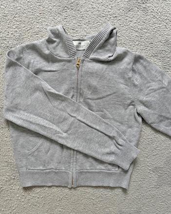 Svetr na zip s kapucí hm, vel. 146/152, h&m,146