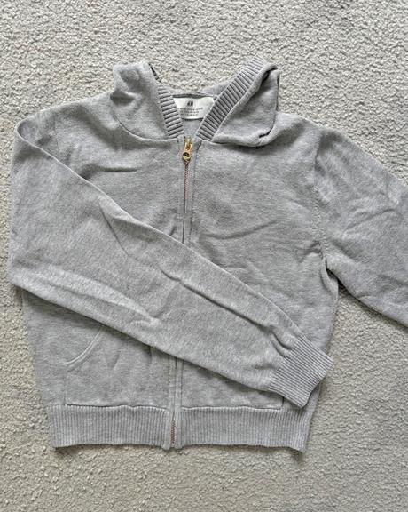 Svetr na zip s kapucí hm, vel. 146/152, h&m,146