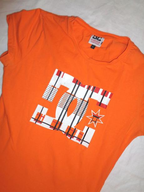 Svítivě oranžové elastické tričko dc, 170